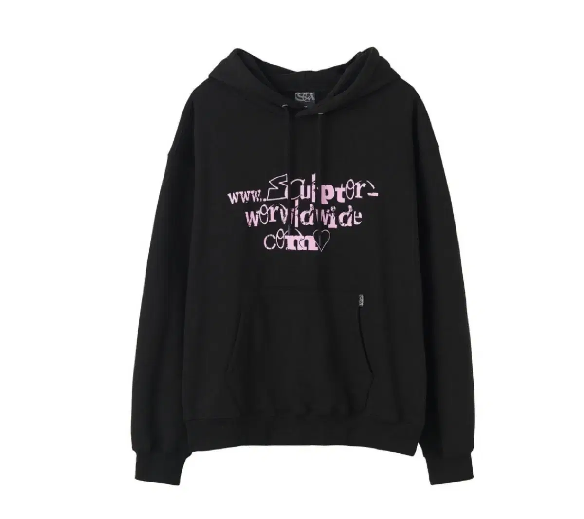 스컬프터 collage logo hoodie